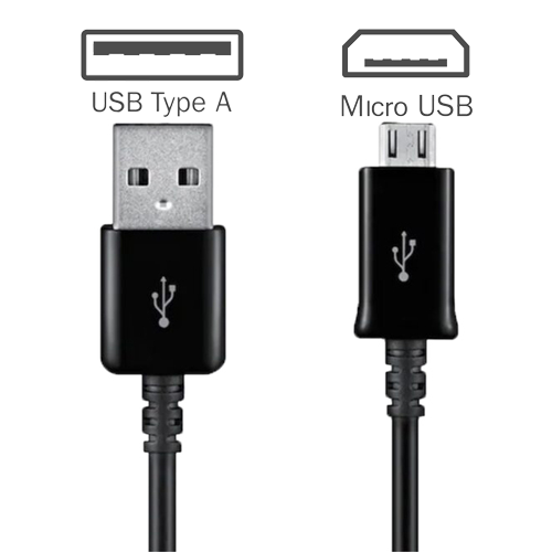 Micro USB Cable No Packaging (1.2M) – Black – M-Tech