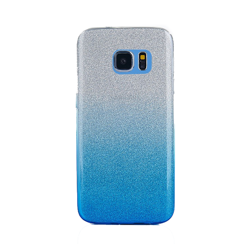 Two Tone Glitter Case for Samsung Galaxy S7 - Blue