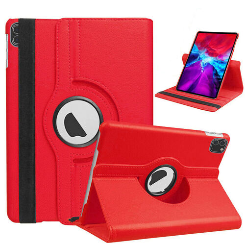 360 Degree Rotating Stand Smart Cover for Apple iPad Pro 11 (2020 / 2021 / 2022) - Red