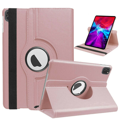 360 Degree Rotating Stand Smart Cover for Apple iPad Pro 11 (2020 / 2021 / 2022) - Rose Golden