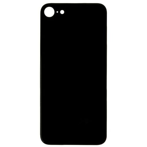 Back Glass Compatible for iPhone SE (2020) (Large Camera Hole) - Black