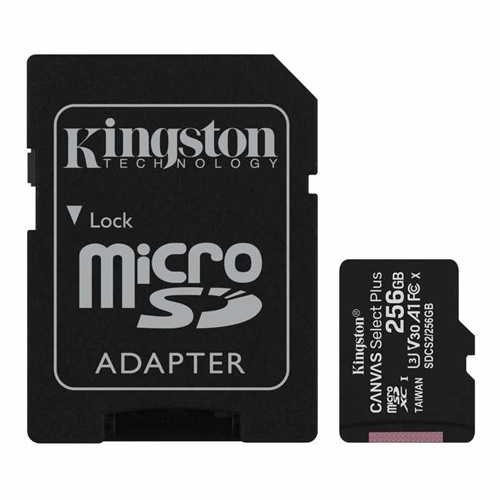 Kingston Canvas Select Plus Micro SD Memory Card 256GB (OEM)